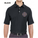 UltraClub Platinum Honeycomb Piqué Polo